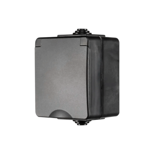 ION INDUSTRIES | OPBOUW WANDCONTACTDOOS | IP55 | ZWART - Afbeelding 2