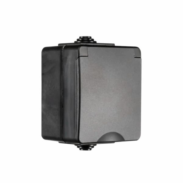 ION INDUSTRIES | OPBOUW WANDCONTACTDOOS | IP55 | ZWART - Afbeelding 3