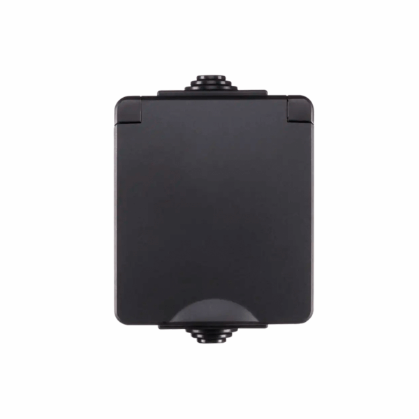 ION INDUSTRIES | OPBOUW WANDCONTACTDOOS | IP55 | ZWART