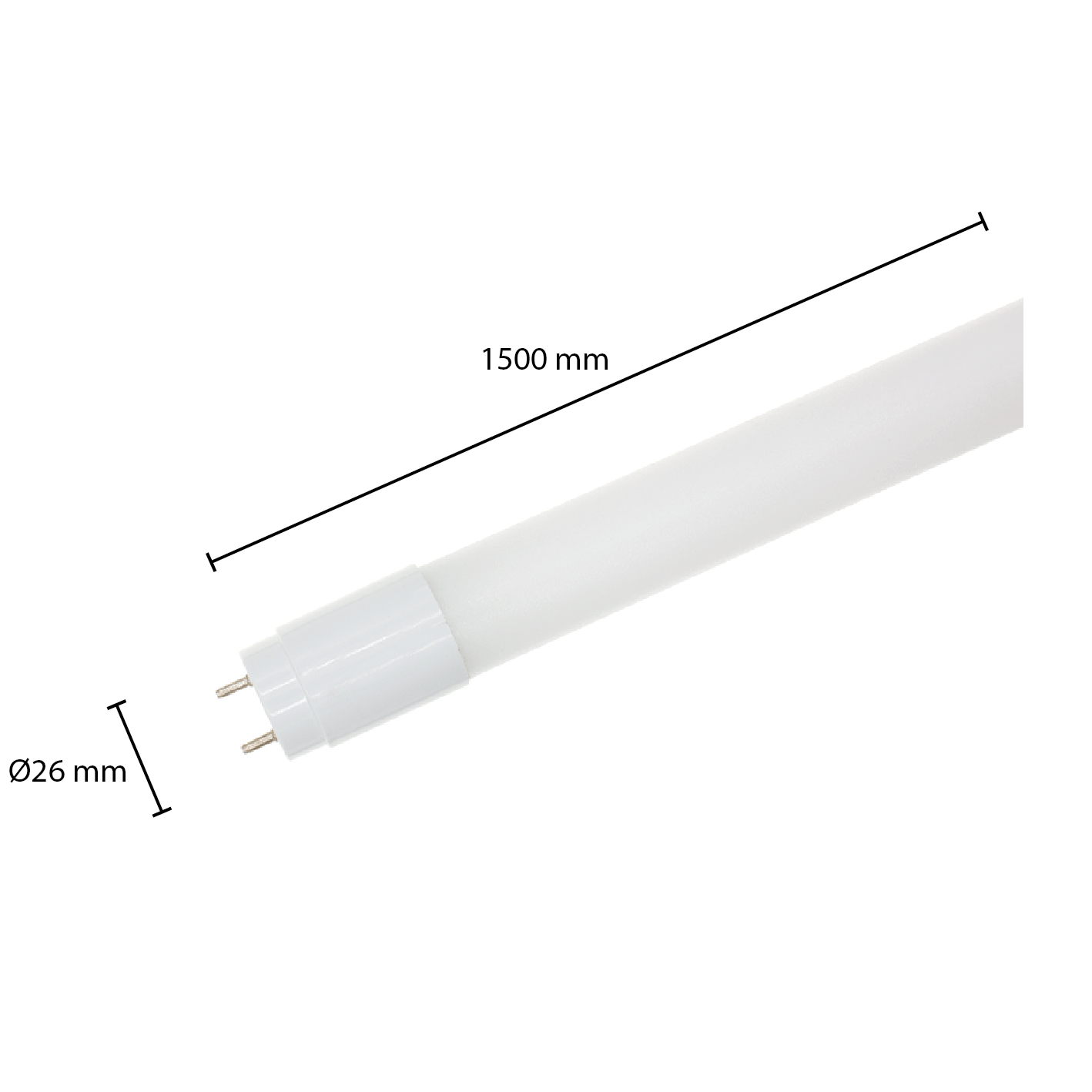 LED TL-BUIS | T8 | YMIR | 150CM | 22W - Afbeelding 2