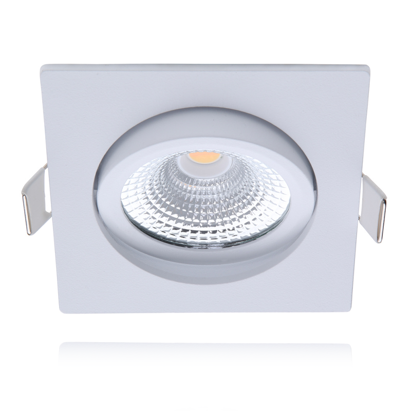 ECODIM ED-10025 | LED INBOUWSPOT | KLEINE INBOUWDIEPTE | IP54 | DIM TO WARM | VIERKANT | WIT | 75MM