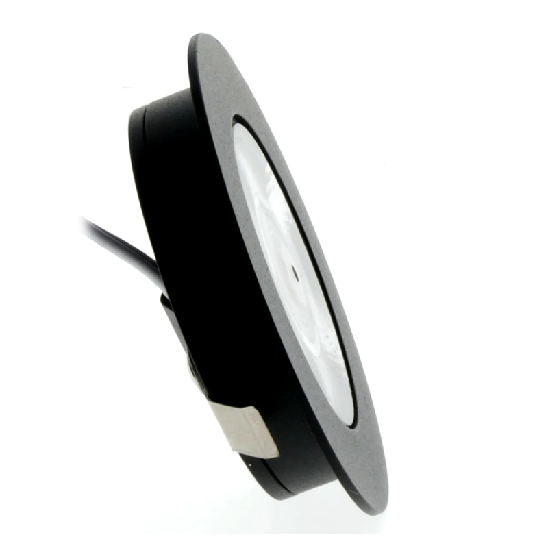 ECODIM | LED MEUBELSPOT | KLEINE INBOUWDIEPTE | IP54 | WARM WIT | ROND | ZWART | 55MM - Afbeelding 3