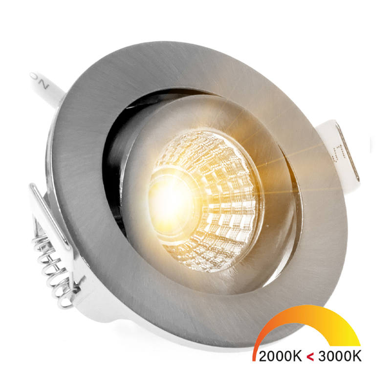 ECODIM ED-10059 | LED INBOUWSPOT | KLEINE INBOUWDIEPTE | IP54 | DIM TO WARM | ROND | GEB. NIKKEL | 55MM - Afbeelding 2