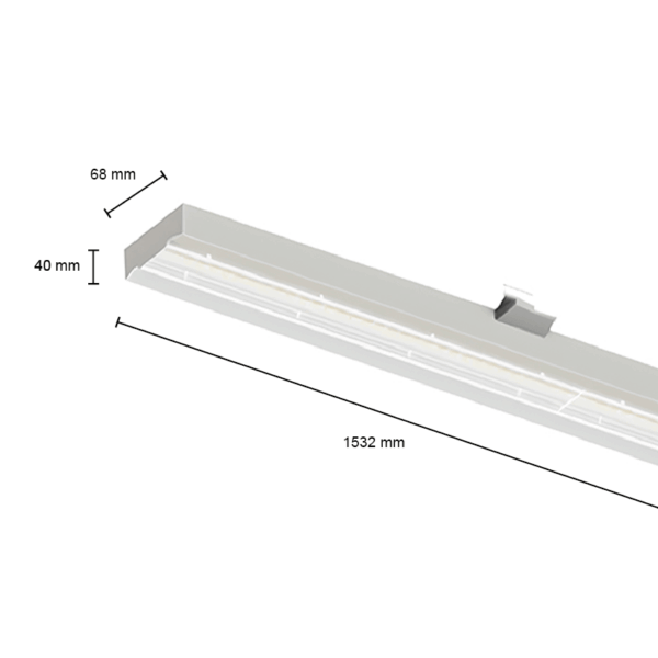 LICHTLIJN JUPITER | LED MODULE | 33W/42W/58W/66W | 60° - Afbeelding 2