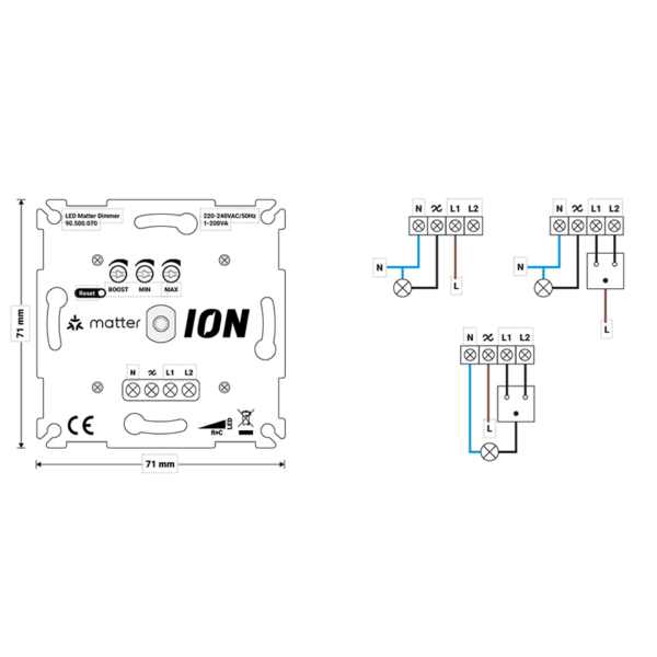 MATTER TRIAC LED DIMMER | 0.3-200 Watt | ION INDUSTRIES - Afbeelding 6
