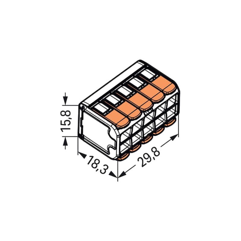 WAGO® LASKLEM | 10 DRADEN | 0.2-4.0MM² | PER 15 STUKS - Afbeelding 12